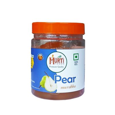 MURTI Pear Murabba Dry 400g | Traditional Indian Sweet Fruit Preserve | Dry Pear in Natural Syrup | Authentic Taste | Hygienically Packed | Ideal for All Age Groups & Everyday Use