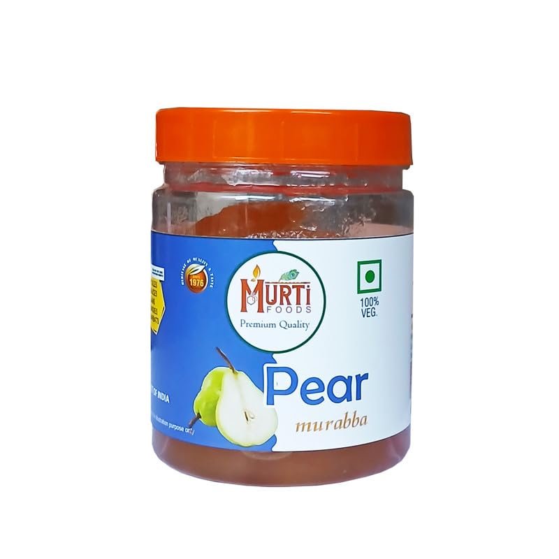 MURTI Pear Murabba Dry 400g | Traditional Indian Sweet Fruit Preserve | Dry Pear in Natural Syrup | Authentic Taste | Hygienically Packed | Ideal for All Age Groups & Everyday Use