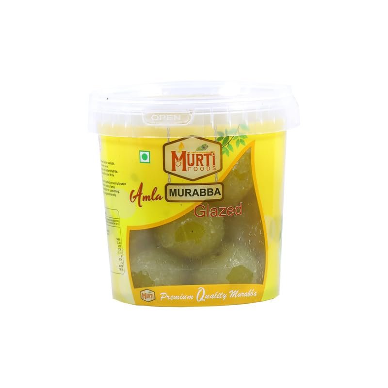 MURTI Amla Murabba Dry | Big Size Yellow Amla Slices | Traditional Indian Sweet | Natural Preserved Fruit | Ready to Eat | Packed for Freshness | Vegetarian Snack - 800gm