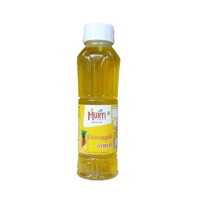 MURTI Pineapple Syrup 650ml | Sweet & Refreshing Drink Mix | Natural Fruit Flavor | Ideal for Juices, Shakes & Cocktails | Ideal for Summer Beverages | Ready-to-Use Drink
