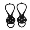 ELBME Non-Slip Five Teeth Snow Ice Cleats Grippers Grips Spikes Shoes Soles Boots Ice Fishing Climbing | Rubber | 1 Pair Ice Grippers_1 view 1
