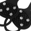 ELBME Non-Slip Five Teeth Snow Ice Cleats Grippers Grips Spikes Shoes Soles Boots Ice Fishing Climbing | Rubber | 1 Pair Ice Grippers_1 view 2