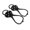 ELBME Non-Slip Five Teeth Snow Ice Cleats Grippers Grips Spikes Shoes Soles Boots Ice Fishing Climbing | Rubber | 1 Pair Ice Grippers_1 view 3