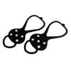 ELBME Non-Slip Five Teeth Snow Ice Cleats Grippers Grips Spikes Shoes Soles Boots Ice Fishing Climbing | Rubber | 1 Pair Ice Grippers_1 view 4