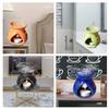 Pure Source India Ceramic Aroma Diffuser, Oil Burner, 4 Pieces (Purple, Orange, Red, Black) view 3