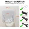 Nitexa Large Adhesive Wall Hooks 22Ib(Max) Utility Hooks Double Hook Towel and Coats Hooks,for Home Kitchen Bedroom Bathroom Office Ceiling (2, U Shape Curtain Wall Hook) view 4