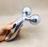 DHARMINSON 3D Manual Solar Powered Roller Face Body Massager Skin Lifting Wrinkle Remover Facial Massage For Relaxation and Tightening Shape Face Lift Tool Firming Beauty Massage Tool - Silver view 4