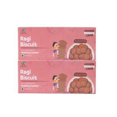 Hungry Bums Ragi Biscuits 320gm (20 Biscuits) | High Fibre & Calcium Millet Cookies | No Maida, No Added Sugar, No Preservatives, No palm oil | Ready to eat | Healthy Snacks for Kids & Adults