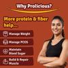 Prolicious 2X Protein Garlic Bread Khakhra | NO Palm Oil | Crispy | Ready to Eat | Flavourful | High Protein Healthy Anytime Snack ?170grams (Pack of 6) view 4