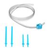 OTICA Enema kit tube 2 meter long PVC tube with 4 nozzles and pinch clamp for water flow control view 1