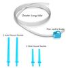 OTICA Enema kit tube 2 meter long PVC tube with 4 nozzles and pinch clamp for water flow control view 2