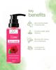 GRO WEALTH ORGANICGV Rose Face Wash Infused with Natural Actives  Helps Lighten & Brighten Skin, Smoothen Complexion, and Revitalize for a Glowing, Fresh Look view 2