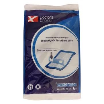 Apollo Homecare | Doctor's Choice Absorbent Underpads for Adults | 60x90 cm | Leak-Proof Disposable Bed Pads for Incontinence, Elderly, Baby Care (Pack of 4)