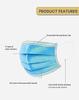 APOLLO HOMECARE | Disposable 3-Ply Surgical Face Mask  Doctors Choice | Breathable, Fluid-Resistant, Ear Loop | Box of 100 Masks view 4