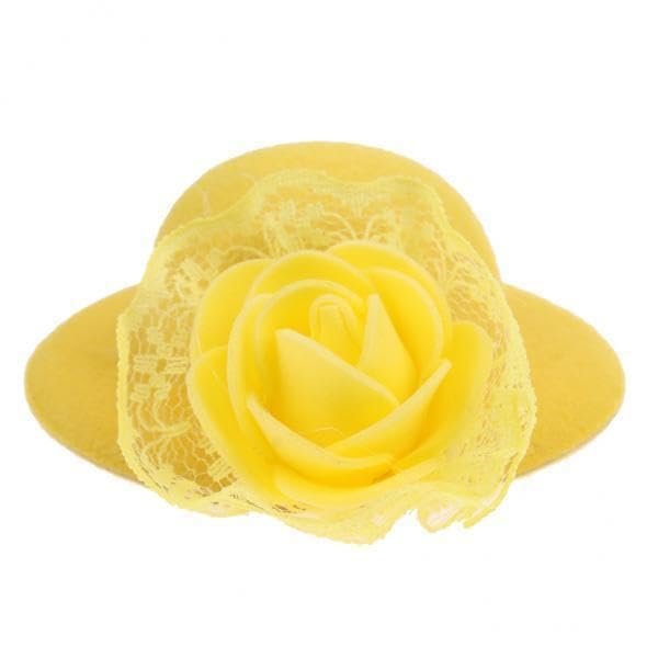 CALANDIS 4xVintage Round Bowler Doll Hat Cap for28-30cm Doll Clothes Accs Yellow | Dolls & Bears | Dolls | Clothes & Accessories | Modern