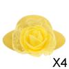 CALANDIS 4xVintage Round Bowler Doll Hat Cap for28-30cm Doll Clothes Accs Yellow | Dolls & Bears | Dolls | Clothes & Accessories | Modern view 2