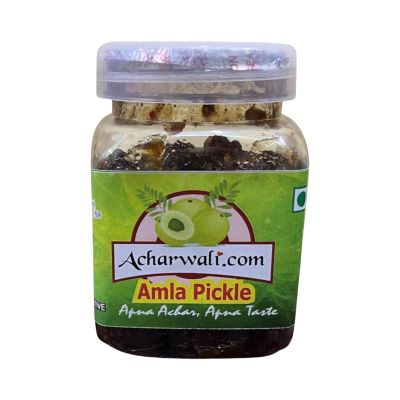 Acharwali.com Homemade Amla Pickle | Combination of Spicy, Tangy, Sweet Flavour Jar | 250g
