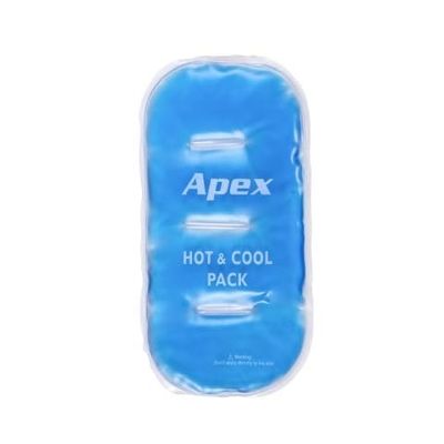 Apex SEI Reusable Hot & Cold Gel Pack with Cotton Cover & Velcro Strap | Flexible Heat & Cold Therapy Pad for Pain Relief, Back Pain, Arthritis, Shoulder, Injury & Swelling (Regular, 1, count)