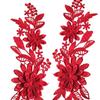 CALANDIS? 3x2Pcs Lace Applique Flower Embroidery Applique for Wedding Prom Dress Clothes Red | Crafts | Sewing | Embellishments & Finishes | Trims view 3