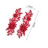 CALANDIS? 3x2Pcs Lace Applique Flower Embroidery Applique for Wedding Prom Dress Clothes Red | Crafts | Sewing | Embellishments & Finishes | Trims view 4