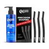 Beard Styling Tool & Beard Shaping Gel 110ml | Shaving gel with Anti-Redness, Calming, Intense Cooling | Suitable for Sensitive Skin | Reusable Razor | Sharp, Safe & Precise Shaping Razor for Men | Set of 2 view 1