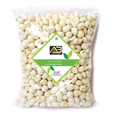 AB BRAND Phool Makhana  Natural Lotus Seeds | Light Snack Option | Roasted Foxnuts for Daily Use (1kg)