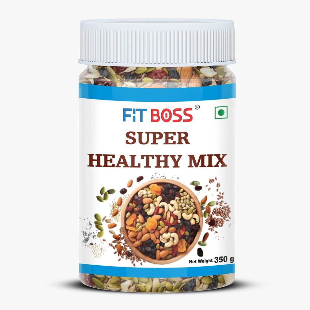 FITBOSS Super Healthy Mix|Super Seeds and Nut Mix for Healthy Snacks| Mixed Seeds(350g)