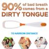 Fealtin 6 Pcs Soft Double Action Tongue Cleaner Scrapper For Kids and Adults With Travel Capsule Plastic Tooth brush paste holder flexible design for health Oral care tool Easy To use Pack of 6 view 4
