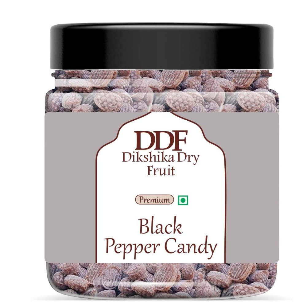 Dikshika Dry Fruits Black Pepper Candy | A Refreshing Sweet & Spicy Delight | Bold Kali Mirch Masala Candy | Juicy Sweet Hard Goli (400g)
