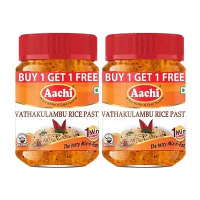 Vathakulambu Rice Paste, 200g, Buy 1 Get 1 Free Pack (AACHI)