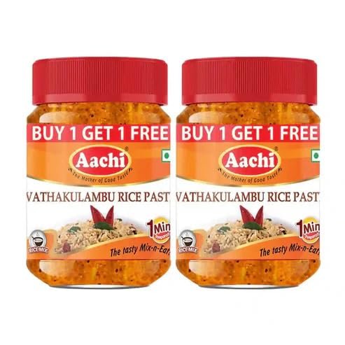 Vathakulambu Rice Paste, 200g, Buy 1 Get 1 Free Pack (AACHI)