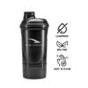 ASIAN HDPE AMB-07 Gym Shaker Bottle, Shakers For Protein Shake With 2 Storage Compartment Gym Protein Shaker For Workout, 700 Ml, Black view 3