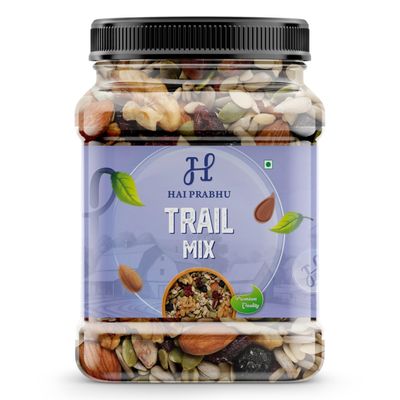 HAI PRABHU Trail Mix - Daily Health Mix, Healthy Trail Mix With Dry Fruits Nuts Seeds 10+in 1 Healthy Snack Assorted Nuts Almonds, Cashews, Apricots, Pistachios, Amla, Raisins, Dry Dates | 1kg