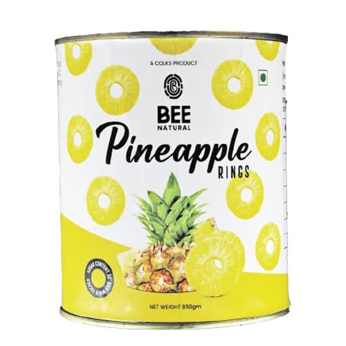 BEE Natural Pineapple Rings, Sweet and Nutritious, Rich in Vitamin C, 850g