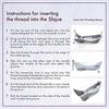 Face and Eyebrow Hair Removal Threading Tool, Manual Epilator with Refills, Purple view 3