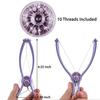 Face and Eyebrow Hair Removal Threading Tool, Manual Epilator with Refills, Purple view 4