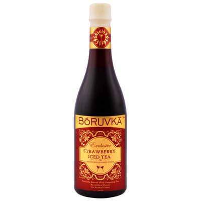 Boruvka - STRAWBERRY ICED TEA Syrup, 750ml, No Artificial Flavours, No Artificial Colours