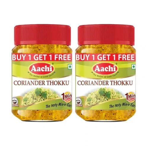 Coriander Thokku 200g, Buy 1 Get 1 Free Pack (Aachi)