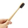 Akioh Bamboo Toothbrush for Adults | Manual, Charcoal Activated Soft Bristles, Identification Marks, Biodegradable, Anti-Bacterial, Eco-friendly, Pack of 3 view 2