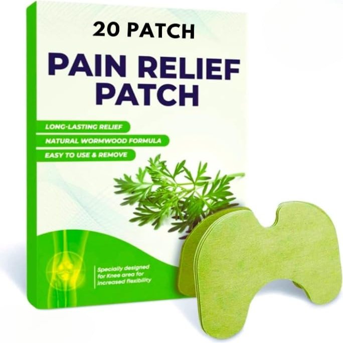 ARRM Knee Pain Relief Patch, Pain Relief Patches, Knee Heat Patch, Wormwood Pain Relief Patch, Wellness Quick Acting for Knee, Back, Neck Muscle Soreness (20)
