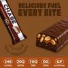 Chase Protein Bar 60g (Pack of 18, Choco Peanut Caramel) | 20g Protein | Isolate Whey, No Added Sugar & Low GI | Soft Chew Energy Bar for Muscle Gain, Pre/Post Workout | Healthy Snack for Adults view 3
