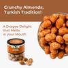 Dragees | 142g (5oz) Jar | Chocolate Coated Roasted Almonds | Gourmet Sweet Treats | Crunchy & Creamy Snack | Premium Gift Box for Festivals, Birthdays & Special Occasions Combo Pack (284 Gram, Dark Choco & Turkish) view 3