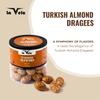 Dragees | 142g (5oz) Jar | Chocolate Coated Roasted Almonds | Gourmet Sweet Treats | Crunchy & Creamy Snack | Premium Gift Box for Festivals, Birthdays & Special Occasions Combo Pack (284 Gram, Saffron & Turkish) view 4