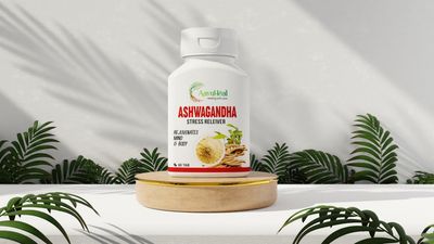 AayuHeal Ashwagandha Extract Tablets  60 Tablets | Natural Stress & Anxiety Relief | Energy & Stamina Booster | Adaptogenic Support for Mind & Body