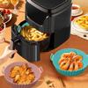 Veemok 6 Pcs Reusable Silicone Air Fryer Liners  Non-Stick, Heat-Resistant Round Basket Trays with Handles | Oven & Microwave Safe | Dishwasher Friendly | Multicolor Cooking Accessories Set view 3