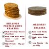 Kravings Roasted Barbeque Protein Khakhra Made With Soyabean Flour, 19g Protein per 100g, Plant Protein & Roasted Not Fried Chips, No Palm Oil, Zero Trans Fat & Cholesterol (Barbeque, Pack of 3 & 100g Each) view 3