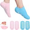 AMAMU ENTERPRISE Moisturizing Spa Gel Silicone Socks with Vitamin E & Natural Oils Crack Heel Repair & Foot Care Socks for Men & Women (1 Pair) view 2