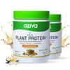 OZiva Bioactive Plant Protein (Malabar Vanilla) | 25g Protein,5.5 BCAA| Pea Isolate| Plant Based Protein for Women & Men | Essential Amino Acids| Vegan Protein, Clean, Sugar free, 500g (Pack of 2) view 1
