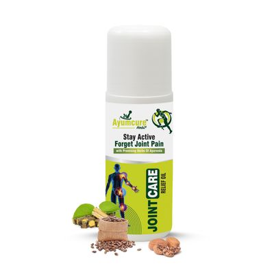 Ayumcure Pain Relief Oil for Women & Men | 60ml | Joint Care & Massage Oil | Fast-Absorbing & Non-Greasy | Relief for Knee, Back, Shoulder & Muscle Stiffness