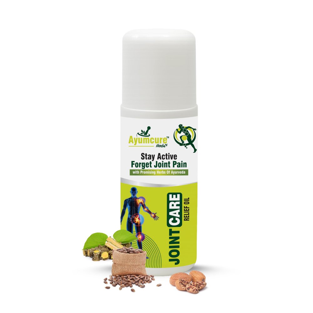 Ayumcure Pain Relief Oil for Women & Men | 60ml | Joint Care & Massage Oil | Fast-Absorbing & Non-Greasy | Relief for Knee, Back, Shoulder & Muscle Stiffness